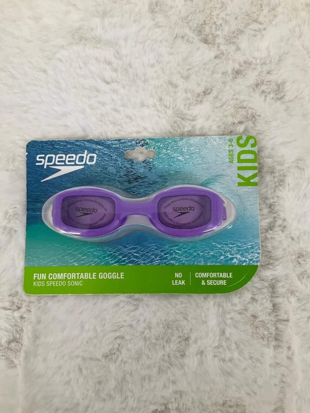 Speedo 2pk Swim Goggles Kids age 3-6 - Anti Fog No Leak UV Protection NEW Pink